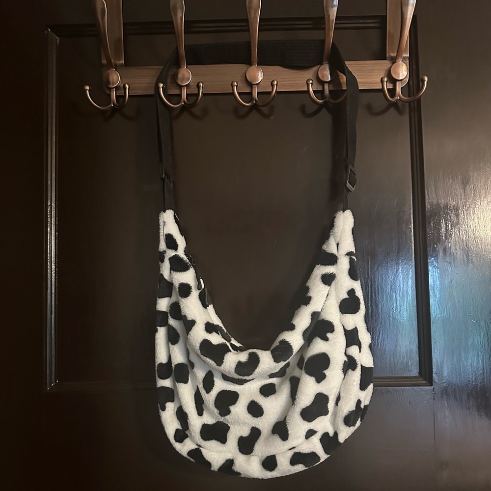 Cow pattern purse